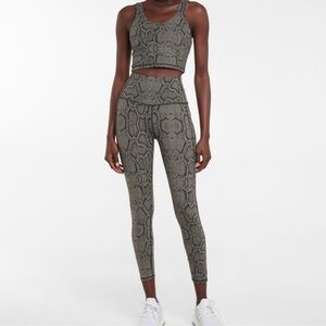 Varley snake print leggings Medium Athletic Running